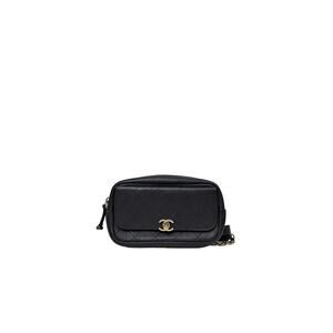 CHANEL Black Pocket Shoulder Bag A-A34919